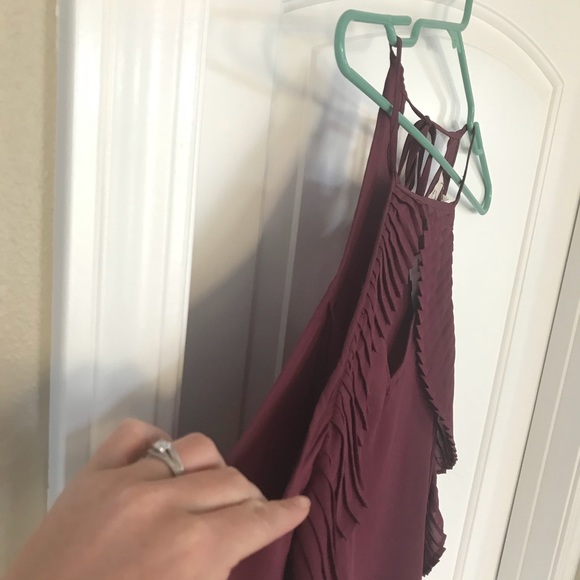Entro Plum Cold Shoulder Top - Picture 6 of 7